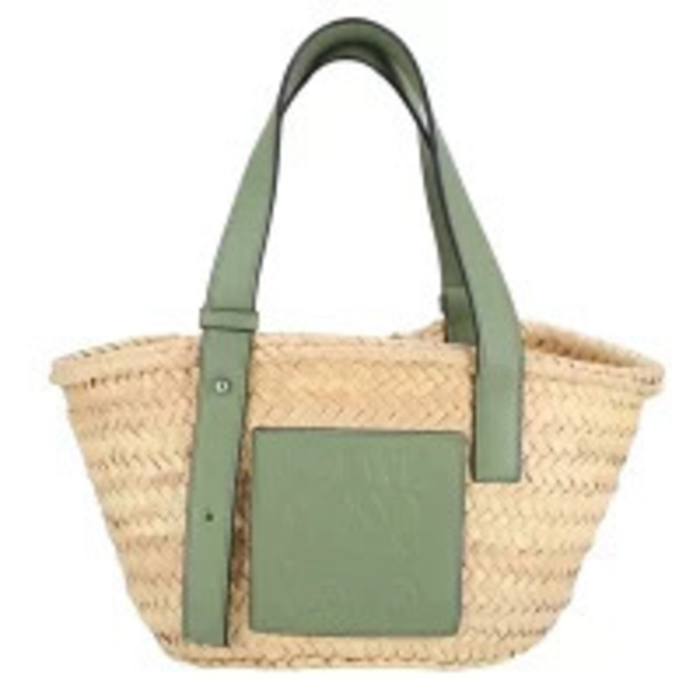 LOEWE Basket Tote Bag Green